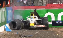 Isack Hadjar se estrella y se vuelve el cuarto abandono del GP de Gran Bretaña