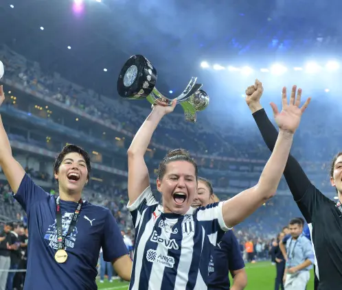 Merel van Dongen confirmó que el Campeón de Campeonas entre Rayadas y Pachuca marcará su adiós del futbol profesional. Getty Images Merel van Dongen confirmó que el Campeón de Campeonas entre Rayadas y Pachuca marcará su adiós del futbol profesional. Getty Images