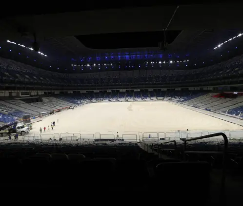 La cancha del Estadio BBVA dentro de poco tendrá la instalación de un nuevo pasto. @PostaDeportes La cancha del Estadio BBVA dentro de poco tendrá la instalación de un nuevo pasto. @PostaDeportes