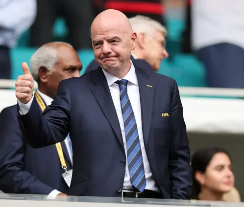 Infantino señaló que las ganancias del evento se fueron a las acrcas de los clubes (Getty Images) Infantino señaló que las ganancias del evento se fueron a las acrcas de los clubes (Getty Images)