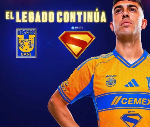 Los Tigres llevarán el escudo de Superman en su debut en el Apertura 2025 ante Juárez. @TigresOficial Los Tigres llevarán el escudo de Superman en su debut en el Apertura 2025 ante Juárez. @TigresOficial