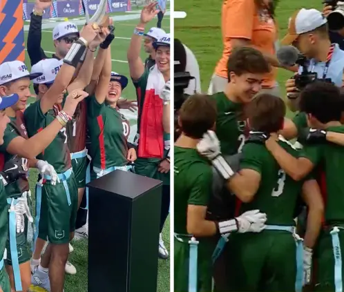 México hace historia: campeón del mundo en NFL Flag Football (Foto: @NFL X)