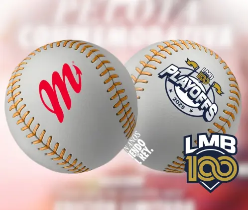 LMB lanza pelota conmemorativa de Diablos Rojos Playoffs 2025 (Foto: LMB) LMB lanza pelota conmemorativa de Diablos Rojos Playoffs 2025 (Foto: LMB)
