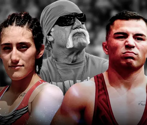 Los mexicanos Austin Gómez y Zeltzin Hernández fueron contratados por Hulk Hogan antes de su muerte para el debut de la empresa Real American Freestyle. @PostaDeportes