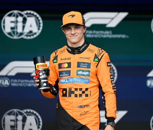 Oscar Piastri se llevó la pole position en la práctica libre y clasificatoria al sprint en Bélgica. Getty Images