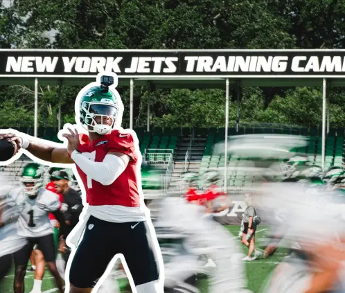 Justin Fields preocupó a los aficionados de los Jets tras haber salido lesionado del primer entrenamiento del equipo.