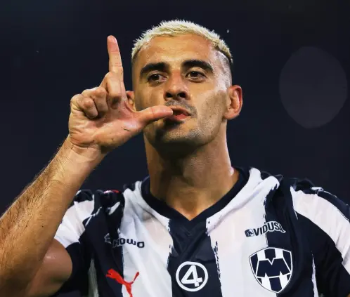 Berterame fue el autor de los tres goles de Rayados ante Atlas (Getty Images)