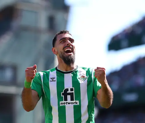 El delantero español Borja Iglesias llegaría a Rayados como parte de las negociaciones para el traspaso de Nelson Deossa al Real Betis. Getty Images