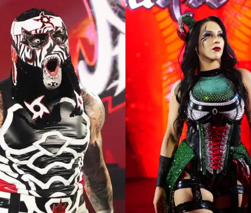 El mexicano Penta y la chilena Stephanie Vaquer son las grandes ausencias de SummerSlam. @WWE El mexicano Penta y la chilena Stephanie Vaquer son las grandes ausencias de SummerSlam. @WWE