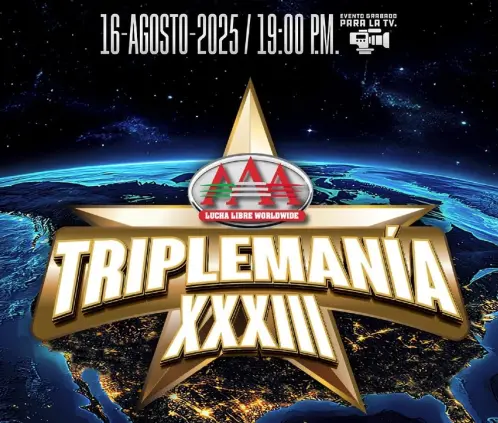 TV Azteca transmitirá Triplemanía XXXIII por TV Abierta. @luchalibreaaa TV Azteca transmitirá Triplemanía XXXIII por TV Abierta. @luchalibreaaa