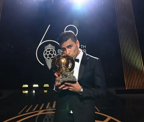 Rodri, ganador del Balón de Oro 2024, no figuró en los 30 nominados del 2025. Getty Images Rodri, ganador del Balón de Oro 2024, no figuró en los 30 nominados del 2025. Getty Images