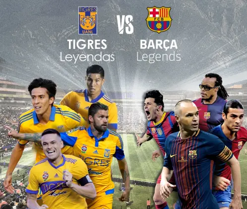 El Tigres vs. Barcelona de Leyendas se jugará el 31 de agosto. @TigresOficial El Tigres vs. Barcelona de Leyendas se jugará el 31 de agosto. @TigresOficial