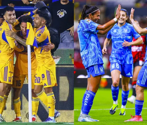 Tigres marcha invicto y líder en la Liga MX y Liga MX Femenil. Ricardo Rodríguez y @TigresFemenil