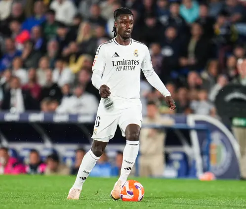 Eduardo Camavinga se perderá el arranque de La Liga 2025-2026 con el Real Madrid por lesión. Getty Images