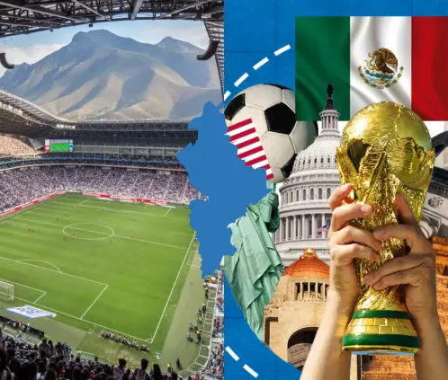 Estadio BBVA para el Mundial 2026. Canva Images.