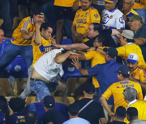 Tigres veta a cuatro aficionados por pelear en el Estadio Universitario (Foto: Ricardo Rodríguez / POSTA Deportes)