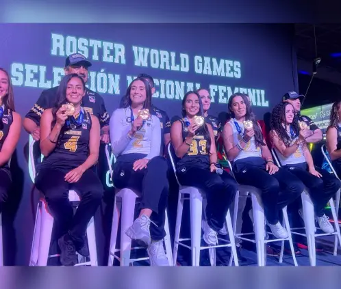 Las campeonas mundiales dieron una conferencia en la Ciudad de México (Jesús May / Posta Deportes)