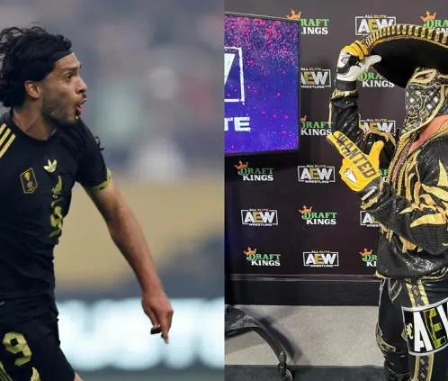 Bandido recibió la camisa de Raúl Jiménez tras convertirse en Campeón Mundial de Parejas de la AEW. @PostaDeportes Bandido recibió la camisa de Raúl Jiménez tras convertirse en Campeón Mundial de Parejas de la AEW. @PostaDeportes