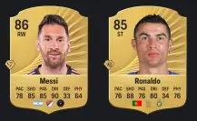 Messi resiste, pero Cristiano deja de ser caminante en EA FC 26