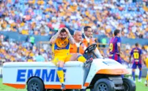 Rafael Sobis termina lesionado en el Tigres vs. Barcelona de Leyendas