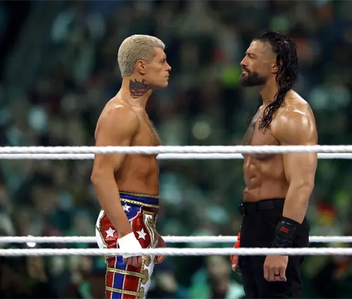 Cody Rhodes y Roman Reigns pondrán pausa a sus carreras en la WWE para sumarse a la película de Street Fighter. Getty Images Cody Rhodes y Roman Reigns pondrán pausa a sus carreras en la WWE para sumarse a la película de Street Fighter. Getty Images