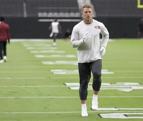 Christian McCaffrey prende alarmas en 49ers por lesión (Photo by Ian Maule/Getty Images) Christian McCaffrey prende alarmas en 49ers por lesión (Photo by Ian Maule/Getty Images)