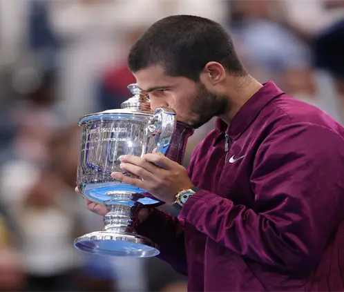 Carlos Alcaraz celebra el campeonato del US Open 2025 Carlos Alcaraz celebra el campeonato del US Open 2025