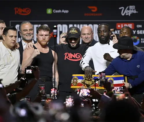 Canelo y Crawford se verán las caras el sábado 13 de septiembre. Getty Images