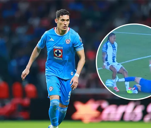 El Chiquete Orozco dejó con 10 futbolistas a Cruz Azul en los primeros minutos de su partido ante Pachuca en la Bella Airosa.