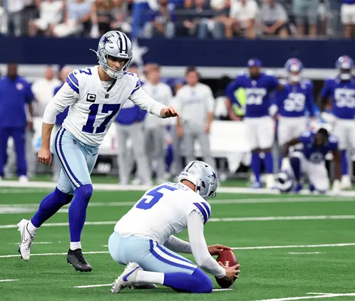 Brandon Aubrey, de ingeniero de software a héroe de los Cowboys (Photo by Sam Hodde/Getty Images) Brandon Aubrey, de ingeniero de software a héroe de los Cowboys (Photo by Sam Hodde/Getty Images)