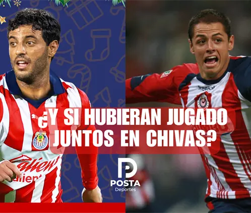 Carlos Vela y Chicharito con la playera de Chivas. Canva Images. Carlos Vela y Chicharito con la playera de Chivas. Canva Images.