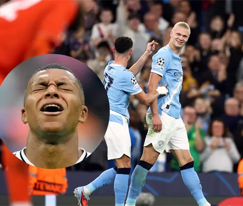 Erling Haaland y Kyllian Mbappé.  (Photo by Dan Istitene/Getty Images). Erling Haaland y Kyllian Mbappé.  (Photo by Dan Istitene/Getty Images).