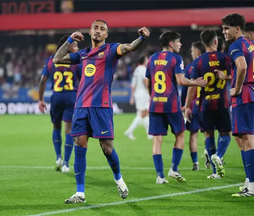 Los culés iniciaron intratables en La Liga EA Sports (Getty Images)