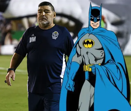 En 2019 Batman y Maradona se unieron más allá de la cancha y los cómics (Getty Images / DC Comics)