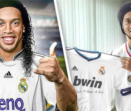 Ronaldinho en el Real Madrid. Imagen generada por IA. ChatGPT. Ronaldinho en el Real Madrid. Imagen generada por IA. ChatGPT.