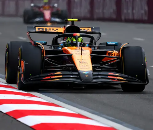 McLaren no pudo coronarse en el GP de Azerbaiyán y pospusieron la conquista del Campeonato de Constructores para el GP de Singapur. Getty Images