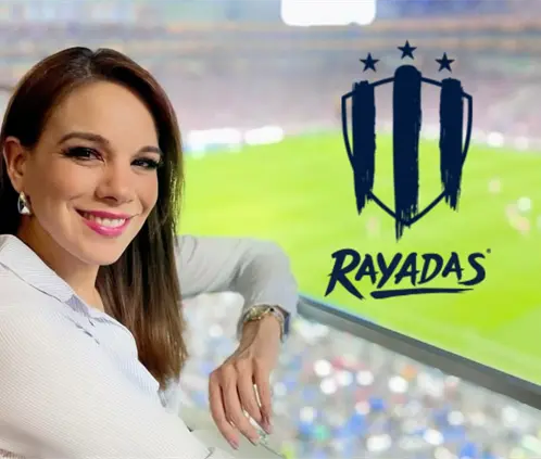 La periodista Debora Estrella era una gran aficionada de Rayadas de Monterrey (Instagram: @deboraestrella)