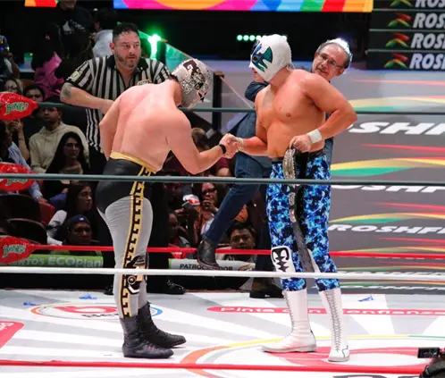 El Heredero de la Atlántida, Atlantis, triunfó en otro viernes espectacular. (X: @CMLL_Oficial)