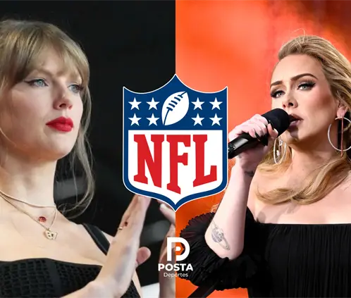 Tawloe Swift y Adele. Getty Images. NFL. Tawloe Swift y Adele. Getty Images. NFL.