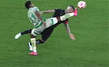 Sergio Ramos sufre brutal patada en la cara durante el Monterrey vs. Santos Laguna