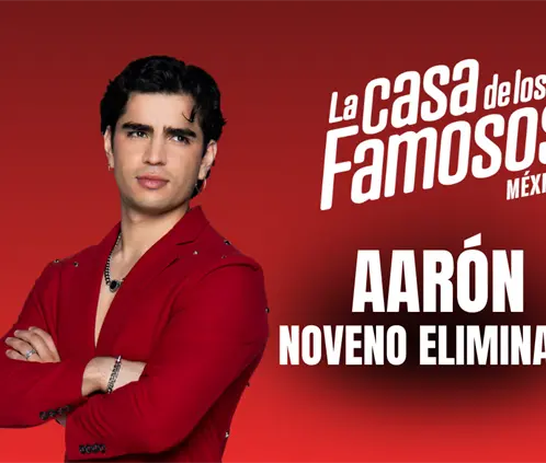Aarón fue el noveno y último eliminado de la tercera temporada de La Casa de los Famosos México