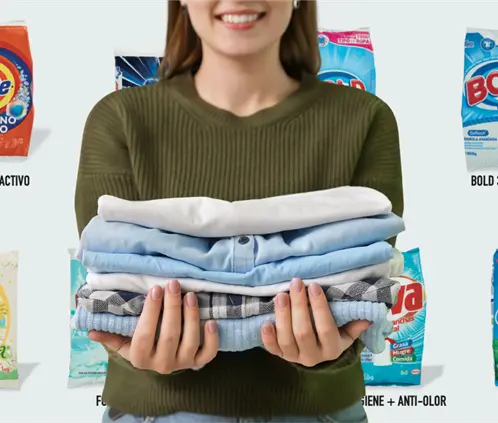 Profeco rechaza estos 4 detergentes en polvo porque no remueven manchas de espinaca (Foto: Profeco y Canva)