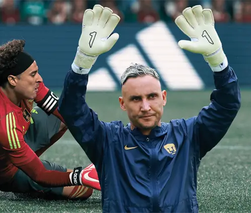 Keylor Navas y Memo Ochoa, dos cracks de la portería que se han visto goleados.