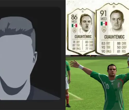 Cuauhtémoc Blanco en FC26. Imagenes según la IA.