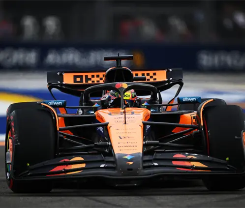 Oscar Piastri se llevó la segunda sesión de prácticas en Singapur. Getty Images