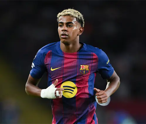 Lamine Yamal volvió a lesionarse el pubis, por lo cual se perderá el próximo juego del Barcelona y la Fecha FIFA de octubre. Getty Images