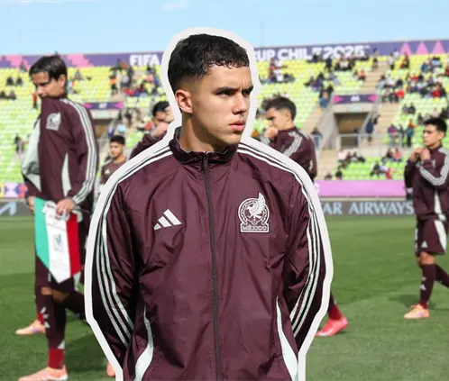 Mateo Levy sufre conmoción cerebral en el juego de México vs. Marruecos Sub-20 (Getty-Canva)
