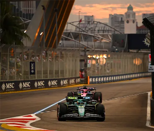 El GP de Singapur no podrá verse por ningún canal de televisión en México después de que la F1 rompiera el contrato con Fox Sports. Getty Images
