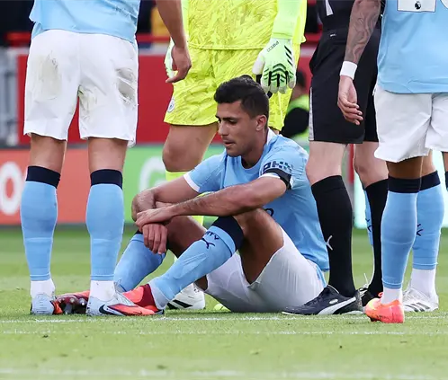 ¿Culpa de Guardiola? Rodri se volvió a lesionar y enciende las alarmas en España (Getty Images) ¿Culpa de Guardiola? Rodri se volvió a lesionar y enciende las alarmas en España (Getty Images)
