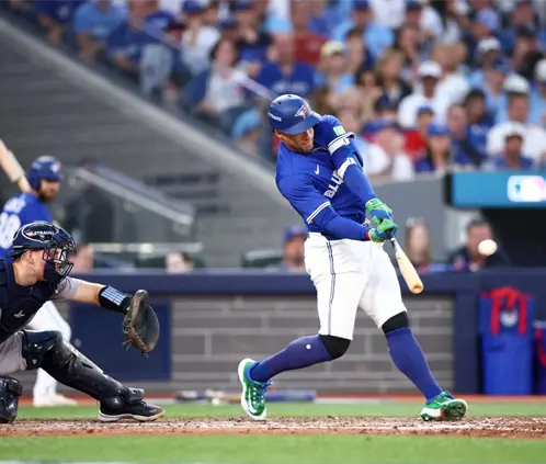 Los Blue Jays estuvieron encendidos con el madero (Vaughn Ridley/Getty Images)